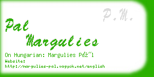 pal margulies business card